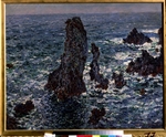 Monet, Claude - Felsen in Belle-Ile (Pyramides de Port-Coton, Mer sauvage)