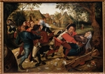 Brueghel, Pieter, der JÃ¼ngere - Schlägerei zwischen Bauern beim Kartenspiel