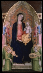 Cristiani, Giovanni di Bartolomeo - Thronende Madonna mit Kind und Engeln