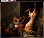 Moerkerke, Jan Baptist, van - Stilleben mit einem Hasen