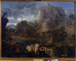 Poussin, Nicolas - Landschaft mit Hercules und Cacus
