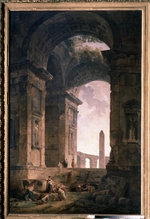Robert, Hubert - Ruine mit Obelisk