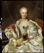 Van Loo, Louis Michel - Porträt von Fürstin Ekaterina Dmitriewna Golizyna (1720-1761), geb. Cantemir