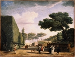 Vernet, Claude Joseph - Blick in den Park der Villa Pamfili in Rom