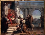 Tiepolo, Giambattista - Maecenas stellt dem Kaiser Augustus die freien Künste vor
