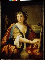 Sirani, Elisabetta - Allegorie der Malerei (Selbstbildnis)