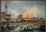 Canaletto - Rückkehr des Bucintoro zur Mole des Dogenpalastes