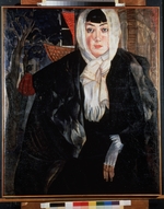 Grigorjew, Boris Dmitriewitsch - Bildnis einer Frau