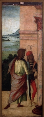 Costa, Lorenzo - Zwei Männer, an einer Säule stehend