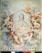 Rubens, Pieter Paul - Das Gnadenbild der Madonna della Vallicella von Engeln verehrt