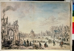 Neer, Aert, van der - Winterlandschaft mit Schlittschuhläufer