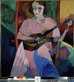 Lentulow, Aristarch Wassiljewitsch - Dame mit Gitarre