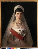Kramskoi, Iwan Nikolajewitsch - Porträt der Kaiserin Maria Fjodorowna, Prinzessin Dagmar von Dänemark (1847-1928)