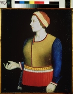 Malewitsch, Kasimir Sewerinowitsch - Porträt der Frau des Malers
