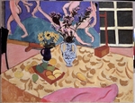 Matisse, Henri - Früchte und Blumen mit dem Bild Der Tanz