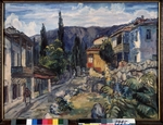 Lentulow, Aristarch Wassiljewitsch - Die Tatarenstrasse in Jalta