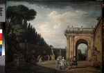 Vernet, Claude Joseph - Blick in den Park der Villa Ludovisi in Rom