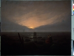 Friedrich, Caspar David - Mondaufgang am Meer