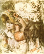Renoir, Pierre Auguste - Damenhütchen