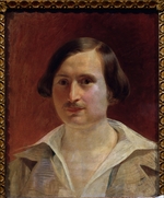 Moller, Fjodor Antonovitsch - Porträt des Schriftstellers Nikolai Gogol (1809-1852)