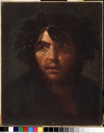 Rosa, Salvatore - Bildnis eines Mannes mit Lorbeerkranz