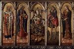 Crivelli, Vittore - Madonna und Kind mit Heiligen (Polyptychon, fünf separate Tafeln)