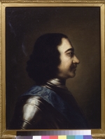 Russischer Meister - Porträt von Kaiser Peter I. der Große (1672-1725)