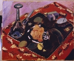 Matisse, Henri - Geschirr und Früchte auf dem rot-schwarzen Teppich (Le Tapis Rouge)