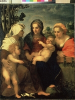 Andrea del Sarto - Madonna mit Kind zwischen der heiligen Katharina, heiligen Elisabeth und Johannesknaben