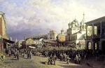 Wereschtschagin, Pjotr Petrowitsch - Markt in Nischni Nowgorod