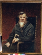 Perow, Wassili Grigorjewitsch - Porträt von Historiker und Publizist Michail Petrowitsch Pogodin (1800-1875)