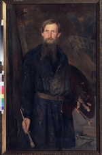 Kusnezow, Nikolai Dmitrijewitsch - Porträt des Malers Wiktor Wasnezow (1848-1926)