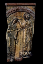 Byzantinischer Meister - Christus krönt den Kaiser Konstantin VII.