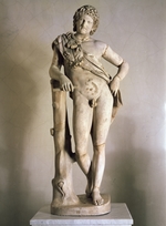 RÃ¶mische Antike Kunst, Klassische Skulptur - Ruhender Satyr (Romische Kopie nach einem griechischen Original von Praxiteles)