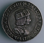 Numismatik, WesteuropÃ¤ische MÃ¼nzen - 4-Testonen-Stück. Herzogtum Savoyen, Italien (Avers: Philibert II., Herzog von Savoyen)