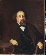 Perow, Wassili Grigorjewitsch - Porträt des Schriftstellers Alexei Pissemski (1821-1881)