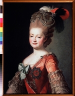 Unbekannter Meister des 18. Jhs. - Porträt der Zarin Maria Feodorowna von Russland (Sophia Dorothea Prinzessin von Württemberg) (1759-1828)