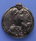 Numismatik, Antike MÃ¼nzen - Solidus des Kaisers Konstantin II. (Avers: Constantius II. als Caesar)