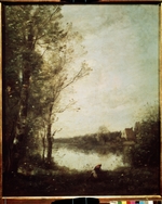 Corot, Jean-Baptiste Camille - Teich in Ville dAvray