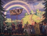 Kustodiew, Boris Michailowitsch - Osterprozession