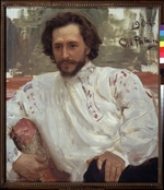 Repin, Ilja Jefimowitsch - Porträt von Schriftsteller Leonid Andrejew (1871-1919)