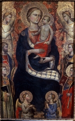 Gerini, Niccolo di Pietro - Madonna mit Kind, Heiligen und Engeln