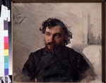 Kusnezow, Nikolai Dmitrijewitsch - Porträt des Malers Iwan Pochitonow (1850-1923)