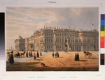 Perrot, Ferdinand Victor - Blick auf den Winterpalast in Sankt Petersburg