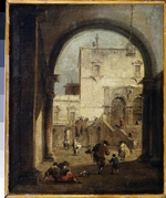 Guardi, Francesco - Blick auf den Platz mit einem Palast
