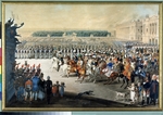 Malek, F. - Alliierte Truppen mit dem russischen Zaren und Preußenkönig ziehen mit ihren Garden am 31. März 1814 in Paris ein