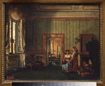 Schtschedrin, Silvester Feodossiewitsch - Interieur im Haus von Alexander Golizyn in Rom