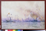Grizenko, Nikolai Nikolajewitsch - Ankunft des französischen Geschwaders in Kronstadt 1893