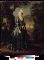 Falconet, Pierre Etienne - Dame im Garten (Bildnis der Grossfürstin Natalia)