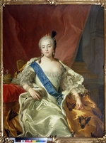 Van Loo, Carle - Porträt von Kaiserin Elisabeth I. von Russland (1709-1762)
